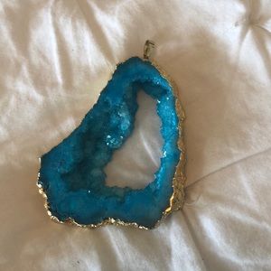 Blue Stoke Necklace Pendant